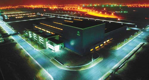 灯火辉煌的天津基地